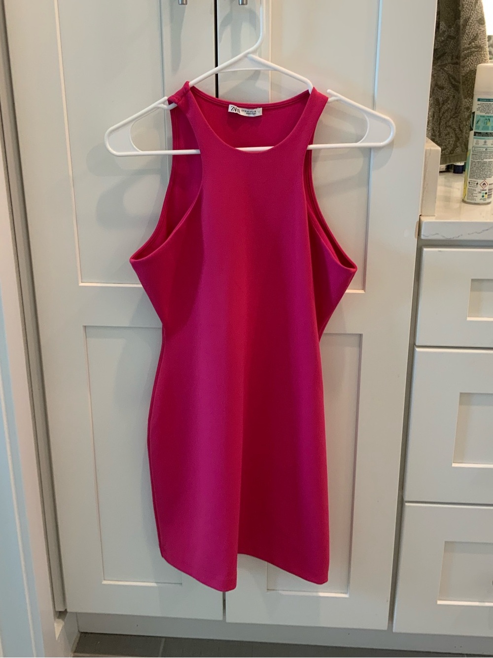 Zara Bright Fuchsia Sleeveless Dress